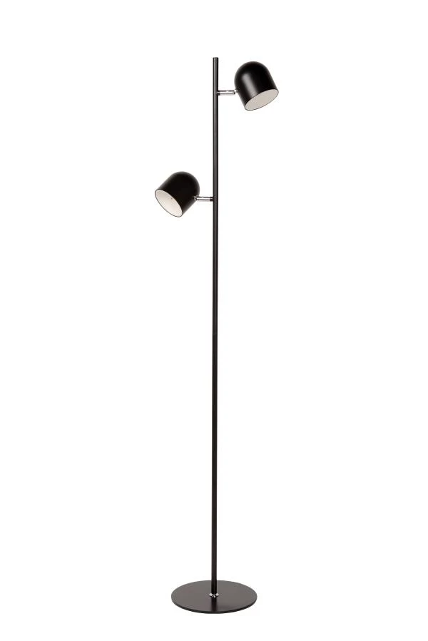 Lucide SKANSKA - Vloerlamp - LED Dimb. - 2x5W 3000K - Zwart - uit